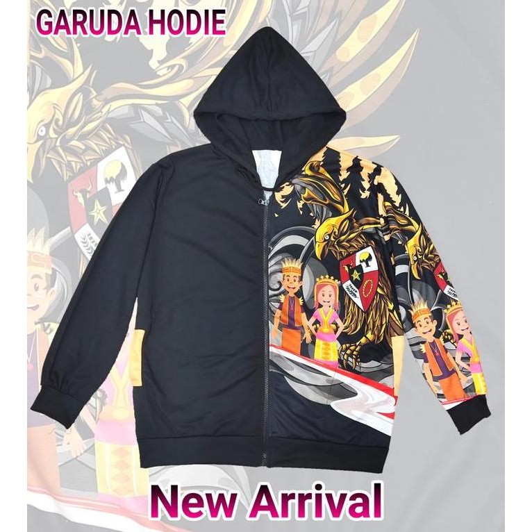 Promo Jaket Pria Printing-Jaket Berkupluk Jokowi Khas Batik Garuda