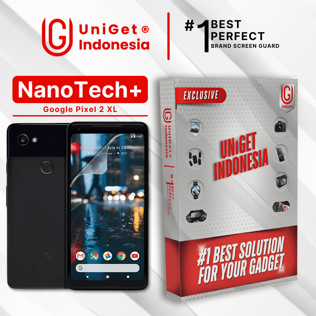 UniGet EPU BIO GENESIS Hydrogel for Google Pixel 2 XL / Screen Guard (Nanotech+ 100% Recycle) Premiu