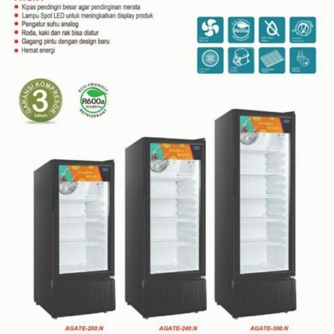 Grosir Showcase Chiller Rsa Agate Showcase Cooler 1 Pintu All Varian