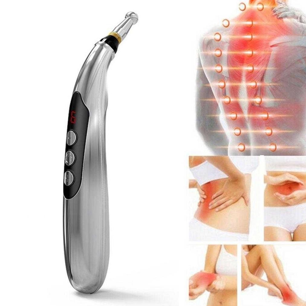 Alat Akupuntur Magnetic Therapy Pen Massager 9 Gears - W-912R