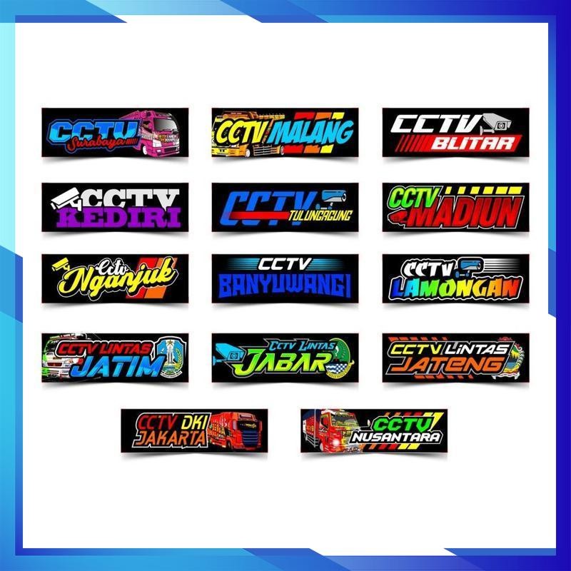 

[Desain Baru] Baju Kaos Viral Stiker Truk / Stiker Cctv / Stiker Sodrek - Pack Isi 14 Stiker Katun Cotton Combed 30S Premium Distro Fashion Ef48