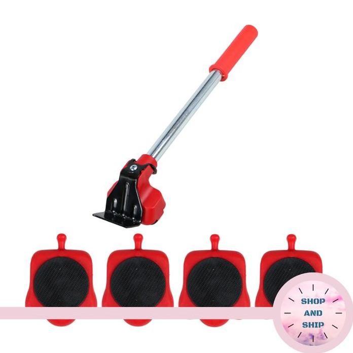 

Terlaris Crowbar Alat Bantu Pengangkat / Pemindah Furniture / Sofa + 4 Roda Ori