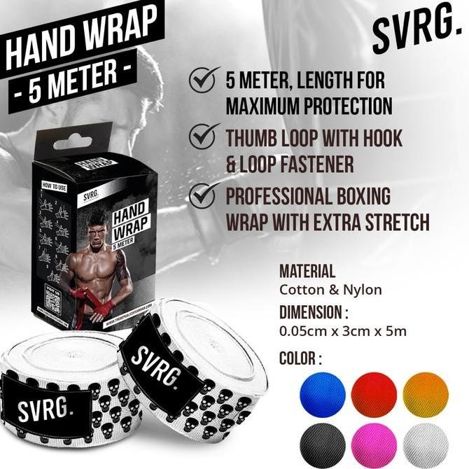 SVARGA HAND WRAP 5 METER - HANDWRAP BOXING - MMA - MUAYTHAI
