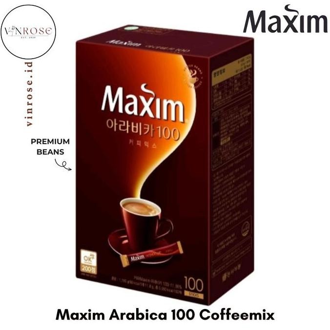 

Maxim Arabica 100 Coffeemix 100 Sachet Korea Kopi