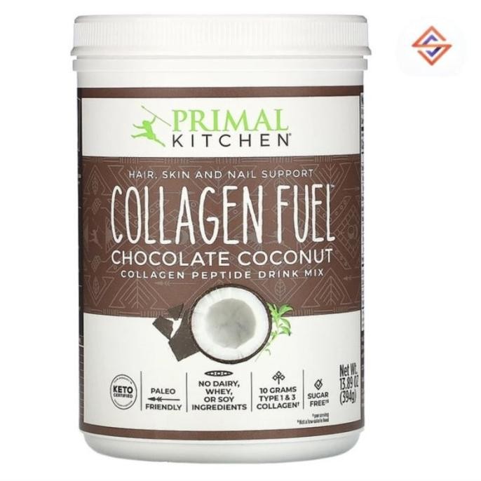 Primal Kitchen Collagen Fuel Chocolate Coconut 13.89 Oz 394 G Original Produk