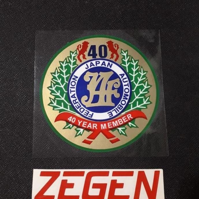 

Promo stiker sticker JAF 40 year member tempel dalam / stick on JAF 40 year COD