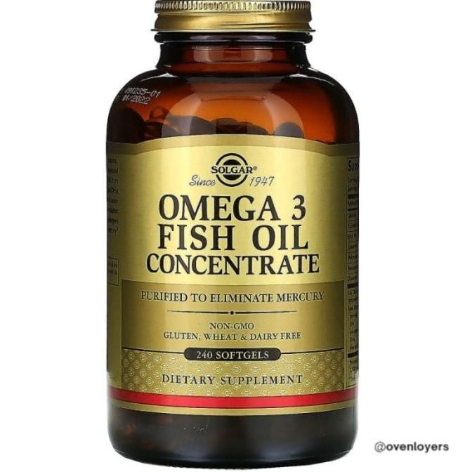 Solgar Omega-3 Fish Oil Concentrate 240 Softgels