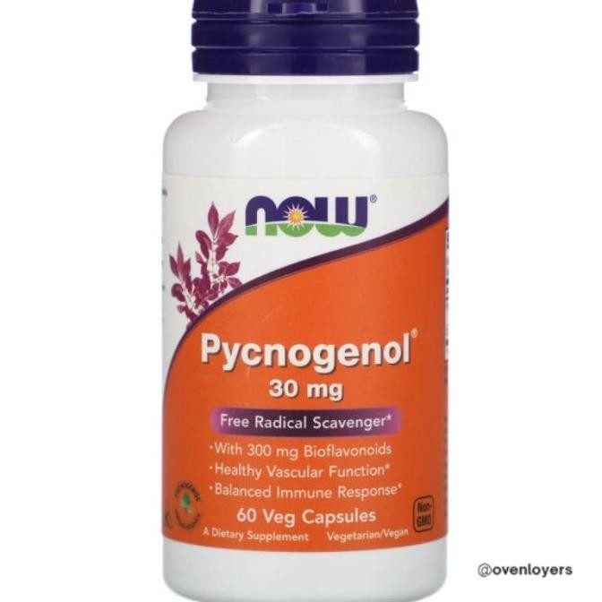 Now Pycnogenol 30 Mg 60 Capsules