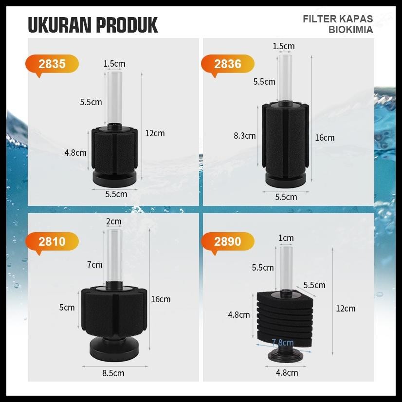 AQUARIUM SPONGE FILTER / BIO SPONGE FILTER / BIOFOAM AMARA