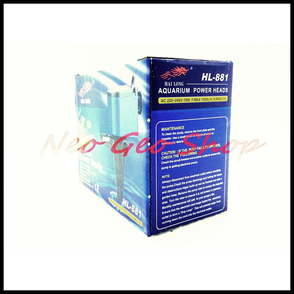 POMPA AQUARIUM AKUARIUM HAI LONG HILONG HI LONG 881 HL-881 MURAH