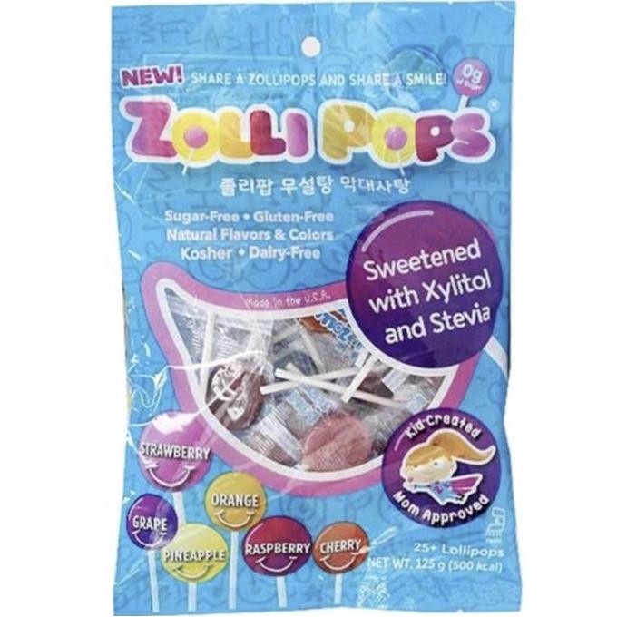 

Zolli Pops Xylitol Stevia Sugar Free Lollipop Candy Korea