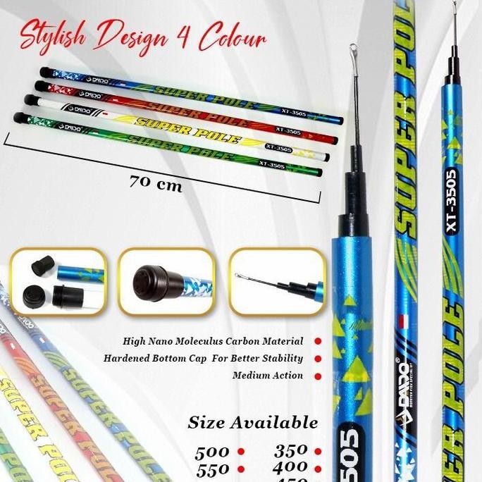 

Terlaris Joran Tegeg Pancing Baronang Kaku Pilihan 350 400 450 Daido Super Pole