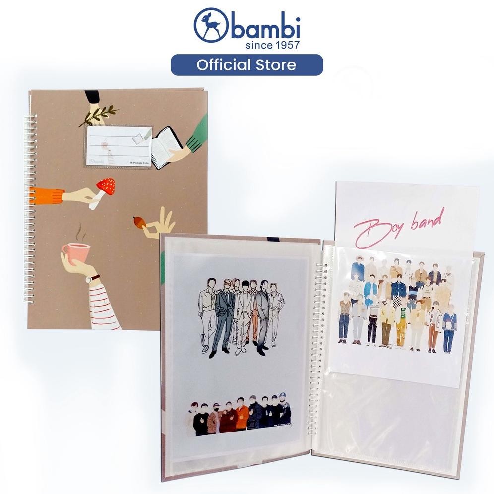 

LINDU Bambi Document Pocket Folio Edisi Bear Bears Original