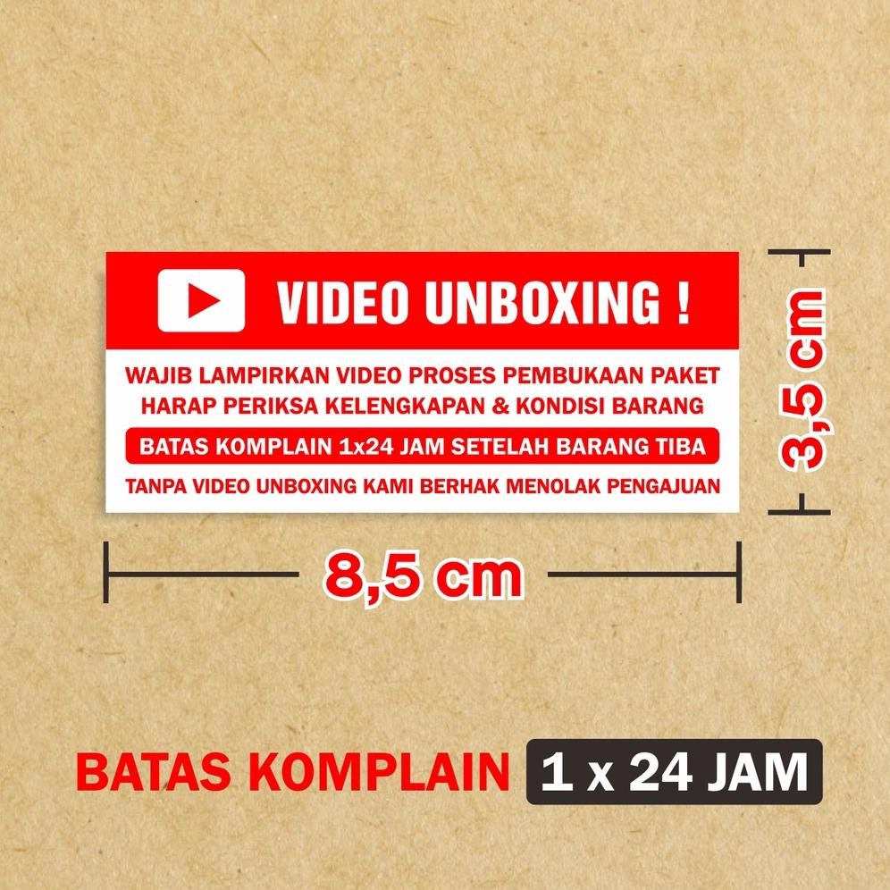 

KA Sticker Label Wajib Video Unboxing Stiker Pengiriman Paket OlShop 8,5 x 3,5 cm (1 roll isi 500 pcs)