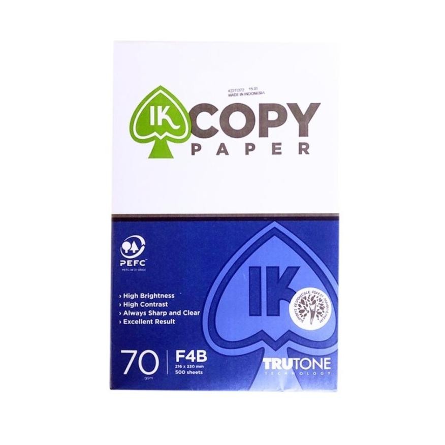 

See-97 Koe-1116 Oy58 Ik Copy Paper A4 F4 70 Gsm 500 Lembar Original (1 Rim) / Ik Kertas Print Copy A4 F4 Hvs Folio 70 Gram 500 Sheet Per Rim Termurah Premium