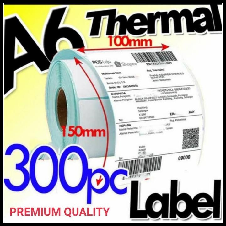 

Terlaris Label Barcode 100 X 150 Kertas Sticker Thermal 100X150 Mm (300 Pcs) Good Quality
