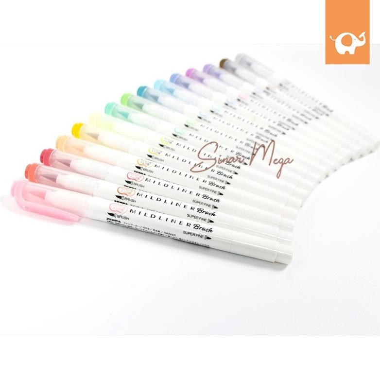 

Fx-2 Lnb-1217 Fj-44 Zebra Mildliner Brush Pen Pastel Marker Double Ended Highlighter Pastel Lucu Unik Murah Terlaris Premium