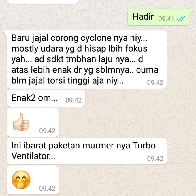 . Corong Accelerasi Cyclone Sirion Avansa Xenia Rush Terios