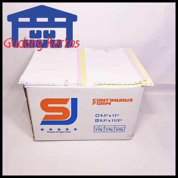 

Terlaris Continuous Form 9.5 X 11/2 3Ply Sj Standar Prs - Bagi 2 Good Quality