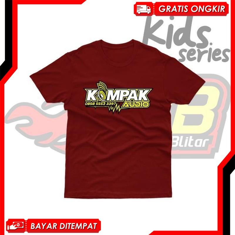 [Termurah] Sale Kaos Anak Kompak Audio Katun Cotton Combed 30S Fashion Distro Premium Sh22