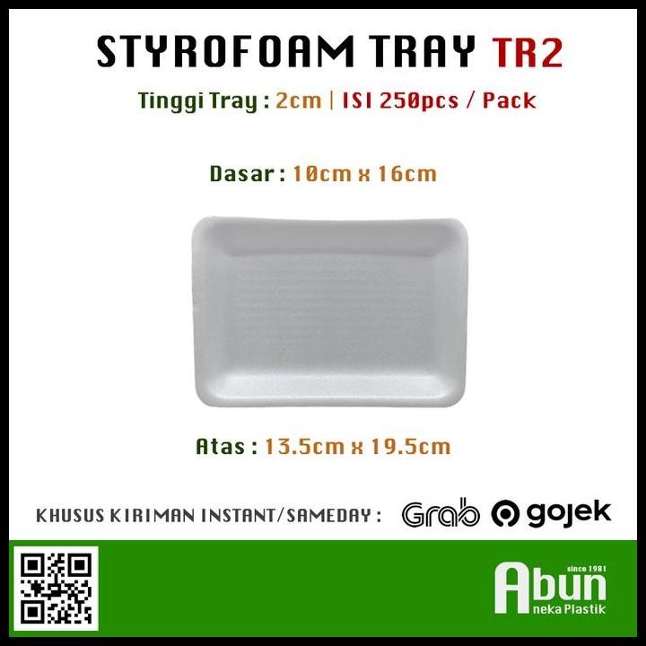 

Terlaris Tray Styrofoam Tr-2 Isi 250Pcs Good Quality