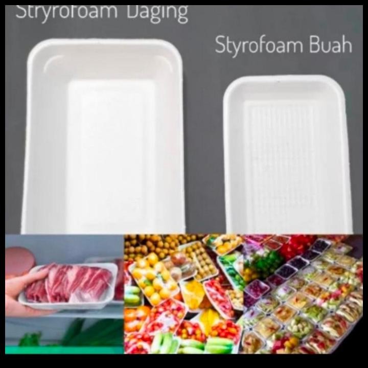 

Terlaris Foam Tray Tr 2 - Styrofoam Tray Buah Tr2 - Isi 250 Pcs Good Quality