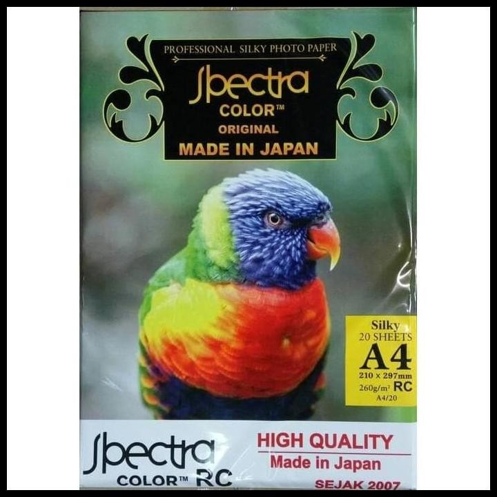 

Terlaris Kertas Fotopaper Spectra Silky 260 Gram Good Quality