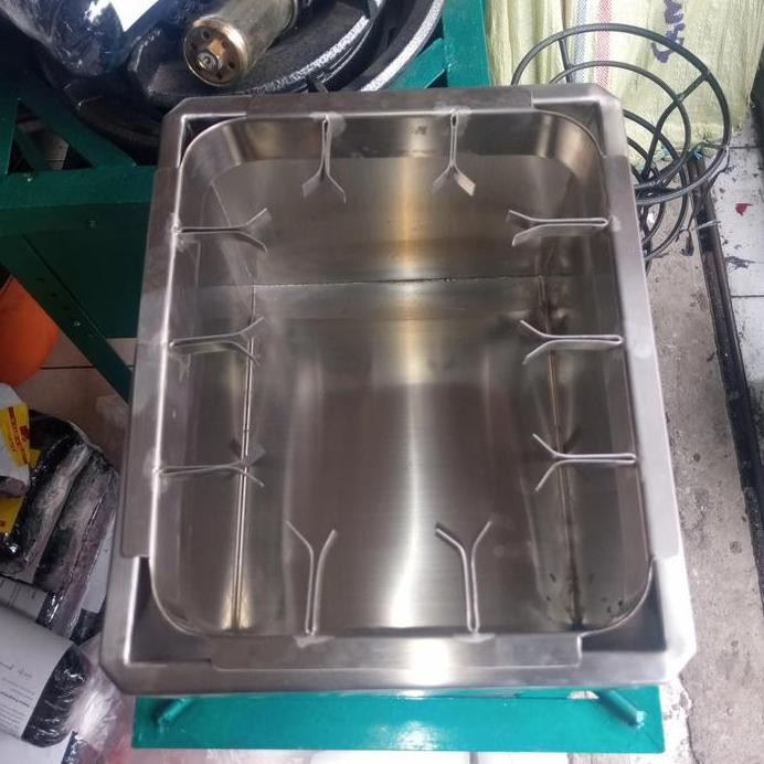

Terlaris Wajan Kotak Penggorengan Corn Dog 29X23X20 Stainles