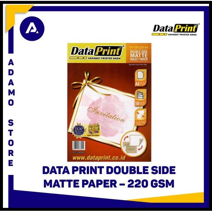 

Terlaris Kertas Foto Data Print Double Side Matte Inkjet Paper A4 220Gsm Good Quality