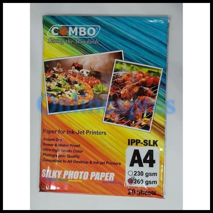 

Terlaris Combo Kertas Foto / Kertas Foto A4 260Gr Silky Photo Paper Good Quality