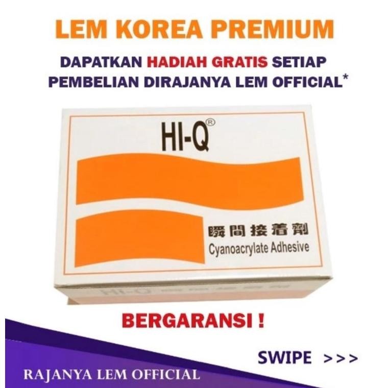 

Lem korea Hi q TANPA DUS SATUAN / lem korea serbaguna Hiq /lem tetes / lem setan hi q