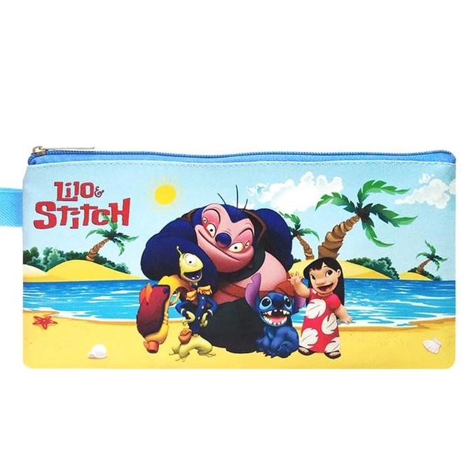 

populer] Mini Case Lilo & Stitch Biru Muda Pencil Case Stationary Organizer