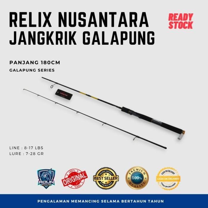 

Terlaris Joran Relix Nusantara Jangkrik Galapung Series
