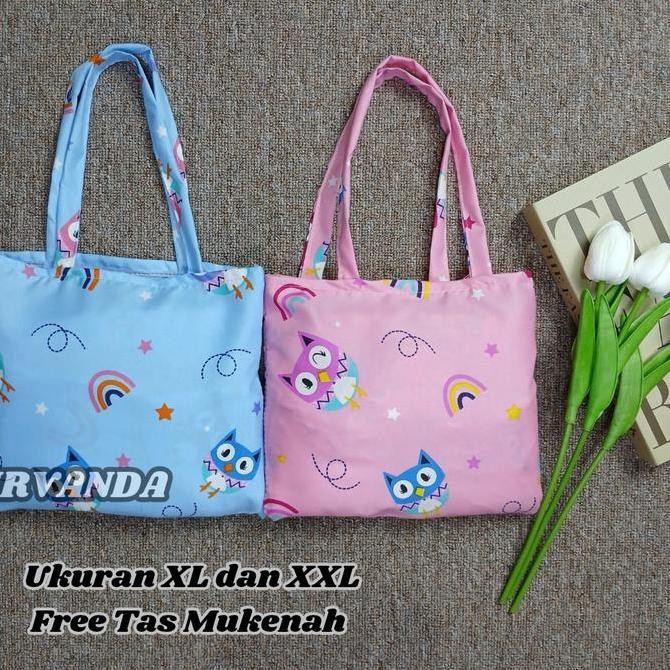 MUKENA ANAK PEREMPUAN KARAKTER LABUBU KUROMI OWL UNICORN BUAH BAHAN KATUN LEMBUT ADEM MUKENAH ANAK U