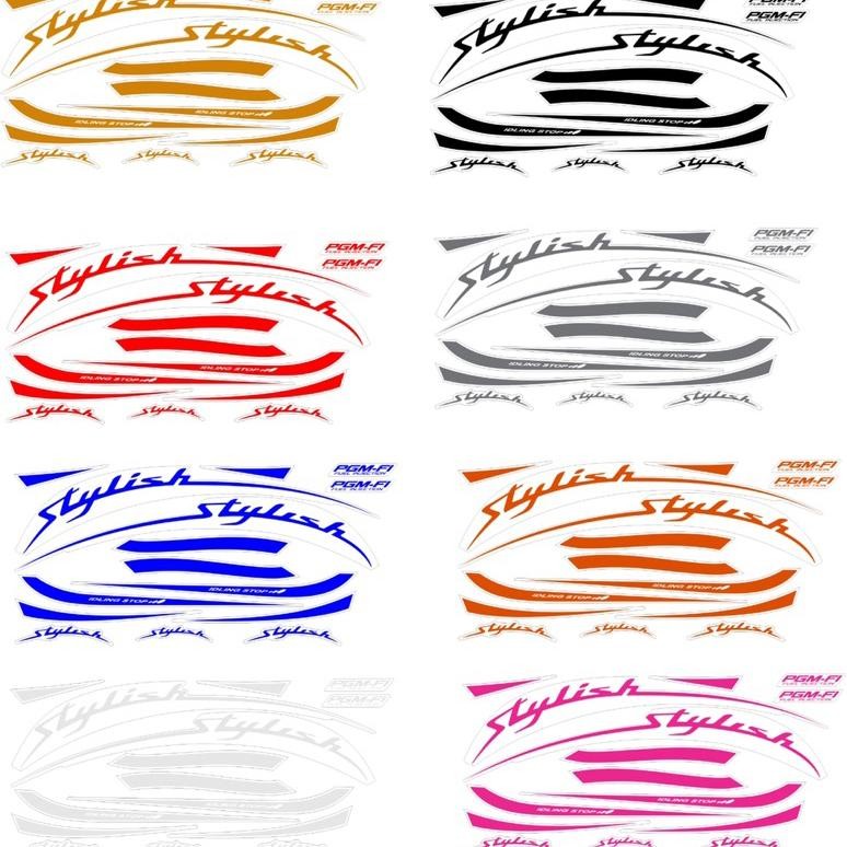 Striping transparan scoopy stylish