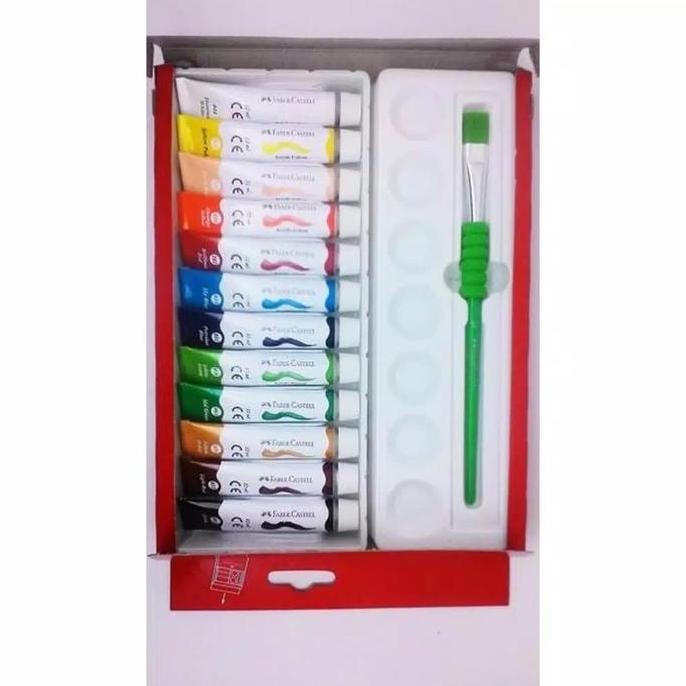 

ready !!! Acrylic Colours set 12 Faber Castell / Cat acrylic set 12