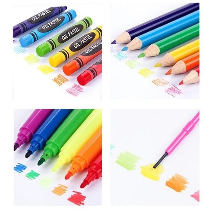

ready !!! Crayon Art Set 150 Pcs Pensil Warna Lengkap Alat Lukis Anak Krayon Anti Air Mainan Edukasi Anak Alat Mewarnai Lengkap