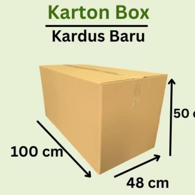 

ready 100x48x50 cm kardus besar packing kemasan kraft karton kotak