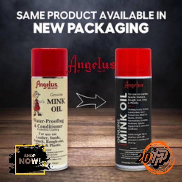 ready  Angelus Mink Oil Spray Aerosol Conditioner Waterproofer USA