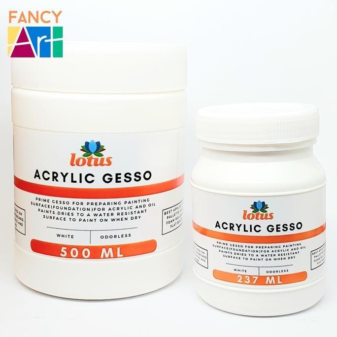 

ready !!! Lotus Acrylic Decoupage White Gesso 237ml