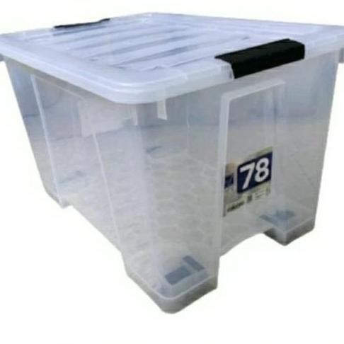 Diskon Box Container Bening 108 Liter/ Container Box Transparan Bening 108L
