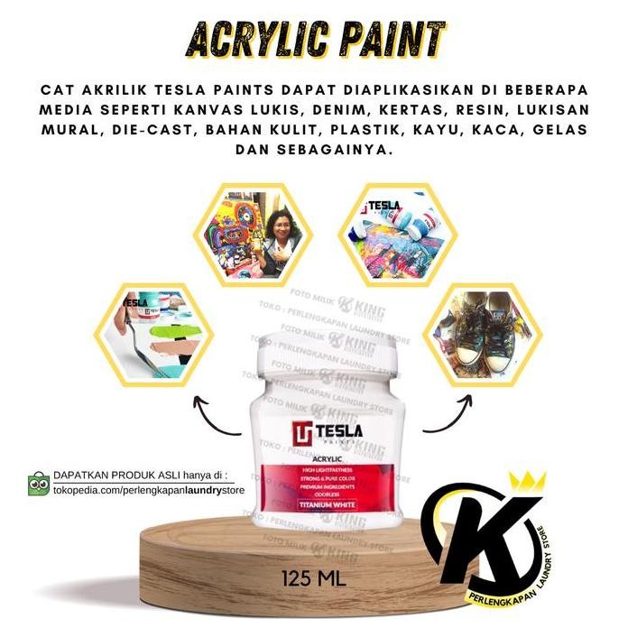 

ready !!! TESLA - ACRYLIC PAINT - 500 ML - TITANIUM WHITE - ACRYLIC PAINTS CAT