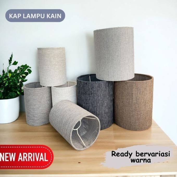 Lampshade linen - Kap Lampu Meja / Table Lampshade / Kap Lampu Tidur