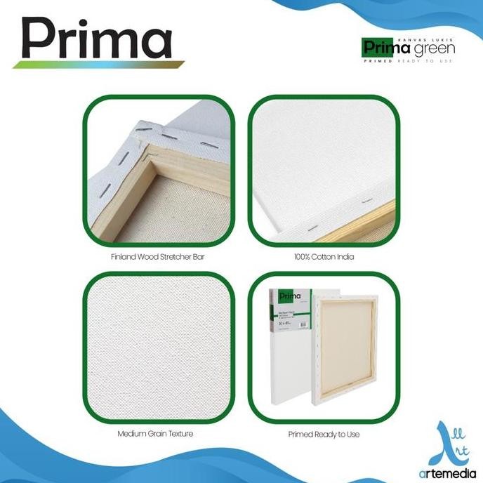 

ready !!! Kanvas Lukis Prima Green 30x40cm Cotton Canvas