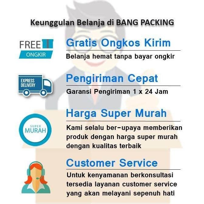 

ready bubble wrap 50M x 30cm bening dan hitam