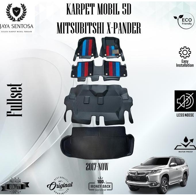 Misima Karpet Mobil 5D Mitsubitshi Xpander All Type 2017-2024 + Alas Kaki Karpet 7D Fullset