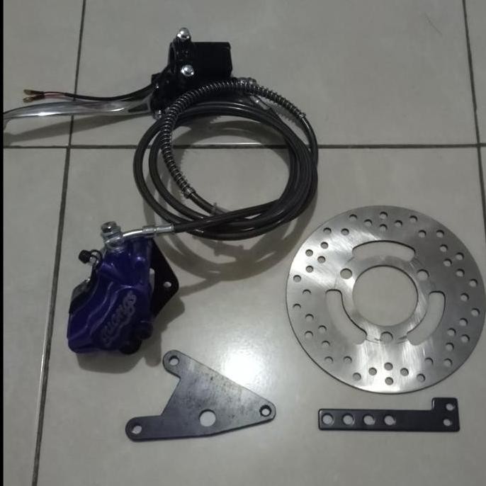 Kit Rem Cakram BLDC Motor Listrik Komplit Ukuran Roda 10" - 17"