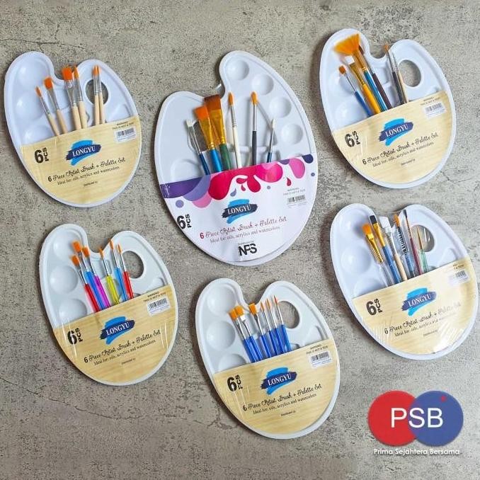 

ready !!! Kuas Palet Lukis Set / Paket Lukis / Art Brush Set