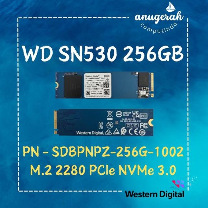 TERBARU - SSD WD 256GB WD SN530 256GB NVMe PCIe 3.0