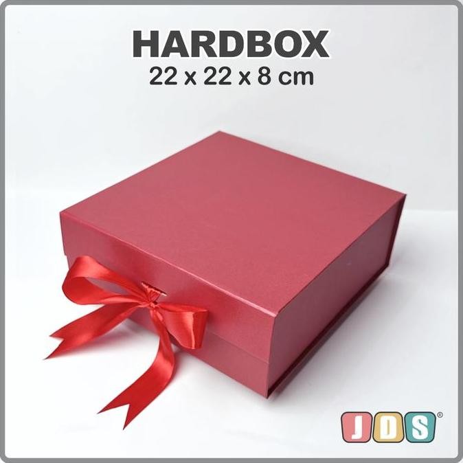 

ready Hardbox Uk 22 x 22 x 8 cm | kotak kado | hampers | giftbox | kotak kue